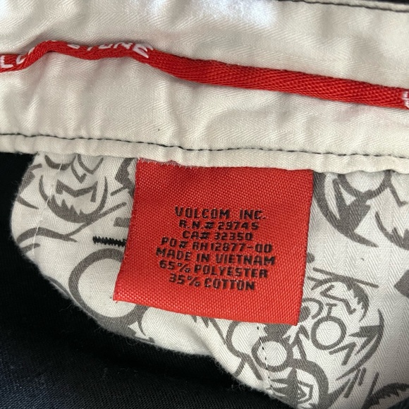 Volcom Men's Pant Black Size 34 - Picture 4 of 11